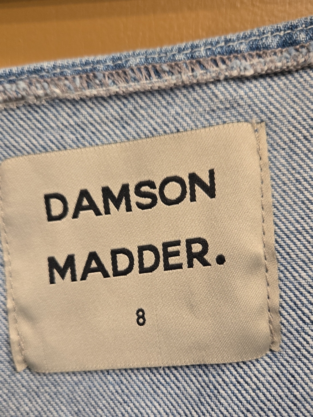 Damson Madder Nancy Denim Pinafore Mini Dress EU Size 8/ US Size 4 - Picture 9 of 11